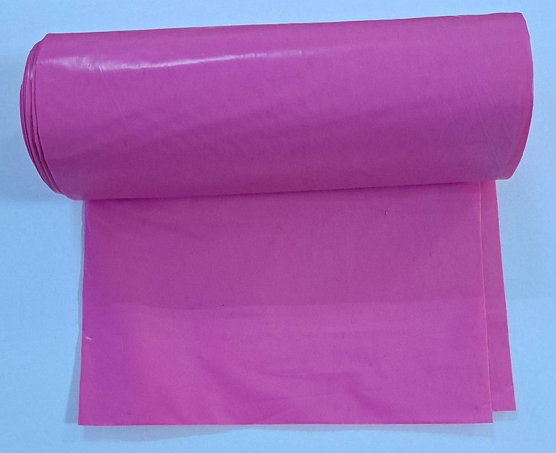 35L HDPE ružové vrecia na rolke