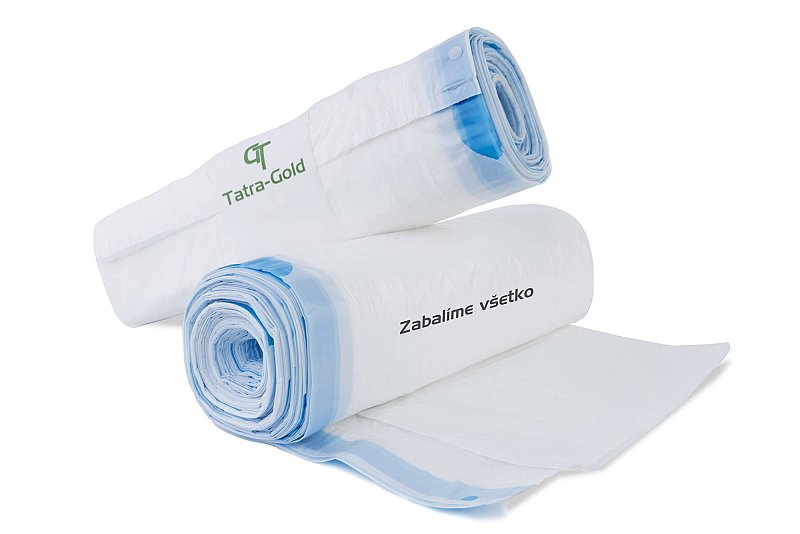 HDPE vrecia 35 L so zaťahovacou páskou